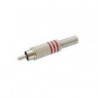 FICHE RCA MALE - NICKEL - ROUGE