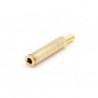JACK FEMELLE 6.35mm STEREO DORE