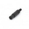 FICHE MINI-DIN FEMELLE 6 BROCHES - NOIR