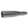 XLR MALE 3 BROCHES VERS FICHE JACK FEMELLE 6.35mm MONO