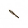FICHE RCA FEMELLE VERS JACK MALE 6.35mm MONO - NICKELE