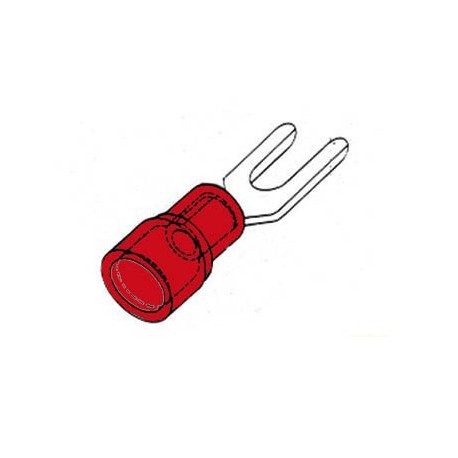 COSSE A FOURCHE 4.3mm - ROUGE