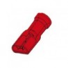 CLIP FEMELLE ISOLE 6.4mm ROUGE