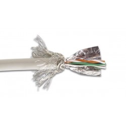CABLE SFTP CAT5E 4 x 2 x 0.51mm BLINDE / 4 PAIRES TORSADEES