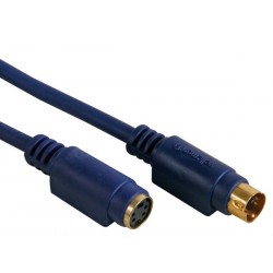 CABLE VIDEO - S-VHS MALE VERS S-VHS FEMELLE. 5m