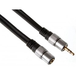 FICHE STEREO 3.5MM VERS JACK STEREO 3.5MM / PROFESSIONNEL / 2.50m