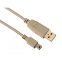 CABLE USB 2.0 - FICHE A VERS MINI USB FICHE B / 5m