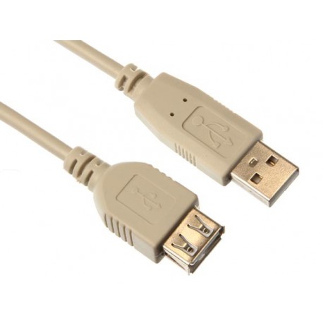 CABLE USB 2.0/FICHE USB A VERS FICHE USB A/DE BASE/5.0m