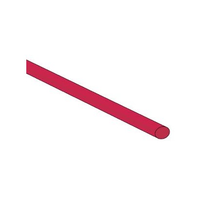 GAINE THERMORETRACTABLE 2:1 - 3.2mm - ROUGE - 1m - 50 PCS.