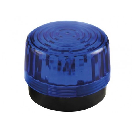 FLASH STROBOSCOPIQUE A LED - BLEU - 12 VCC - ø 100 mm