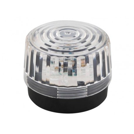 FLASH STROBOSCOPIQUE A LED - TRANSPARENT - 12 VCC - ø 100 mm