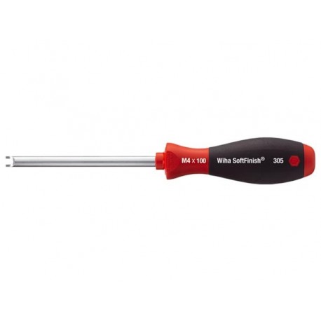 WIHA - TOURNEVIS POUR ECROUS A FENTE SOFTFINISH - LAME RONDE - M2.6 x 90