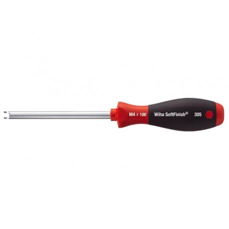 WIHA - TOURNEVIS POUR ECROUS A FENTE SOFTFINISH - LAME RONDE - M2 x 80