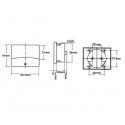 VOLTMETRE ANALOGIQUE DE TABLEAU 30V CC / 60 x 47mm