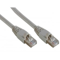 CABLE RESEAU FTP. CONNECTEUR RJ45. CAT 5E (100Mbps). 0.5m