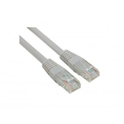 TCU66U020I - CABLE RESEAU UTP - CAT6 - CONNECTEUR 8P8C MALE VERS CONNECTEUR 8P8C MALE / CCA / VRAC / IVOIRE / 2m