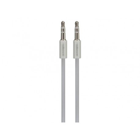 CABLE 3.5 mm 3 BROCHES STEREO MALE vers 3.5 mm 3 BROCHES STEREO MALE - BLANC - 1 m