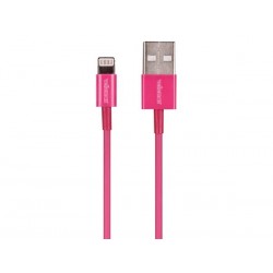 CABLE LIGHTNING (8 BROCHES. MALE) VERS USBA A - MAGENTA - 1 m
