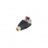 RCA FEMELLE VERS CONNEXION A RESSORT A 2 BROCHES - 5 pcs