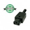 FICHE FEMELLE DROITE - POUR CORDON - 10A