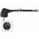 CORDON SECTEUR BIPOLAIRE NOIR (90o) TERRE - 3m