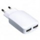 CHARGEUR COMPACT AVEC CONNEXION USB 5 V - 3.1 A (2.1 1 A) - BLANC