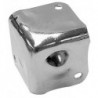 COIN DE PROTECTION POUR ENCEINTES. BLANC METALLIQUE. 38 x 38mm x 90o