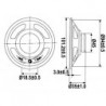 HAUT-PARLEUR MINIATURE - 2W / 8 ohm - Ø 101mm