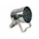 PRO LED PROJECTEUR PAR64 - MODELE COURT - CHROME - DOUBLE SUPPORT - 39 x 1W LED