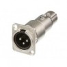NEUTRIK - EMBASE XLR MALE VERS XLR FEMELLE - TRAVERSEE DE PANNEAU