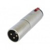 XLR MALE 3 POINTS VERS JACK 1/4 STEREO AVEC VERROUILLAGE