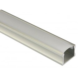 PROFILE EN ALUMINIUM POUR FLEXIBLES LED - PLAT / LARGE / HAUT - 2 m