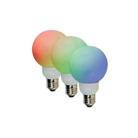 AMPOULE LED RGB - E27- 20 LED - Ø60mm