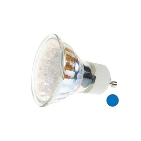 LAMPE LED GU10 BLEUE - 240VCA