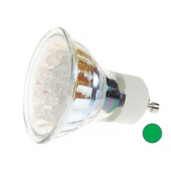 LAMPE LED GU10 VERTE - 240VCA