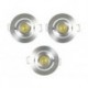 JEU DE PLAFONNIERS LED - 3 x 1 W - BOITIER EN ALUMINIUM