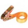 SANGLE D'ARRIMAGE AVEC TENDEUR A CLIQUET - MAX. 500 kg - 3.65 m x 25 mm
