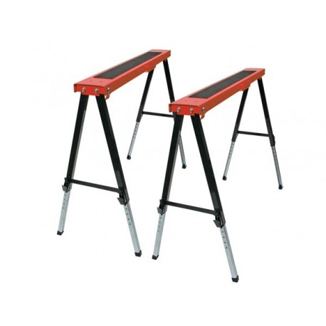 TRETEAUX PORTABLES METALLIQUES (2 pcs) - MAX. 150 kg/pc