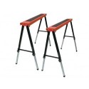TRETEAUX PORTABLES METALLIQUES (2 pcs) - MAX. 150 kg/pc
