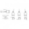 INVERSEUR TRIPOLAIRE VERTICAL SPDT ON-ON-ON