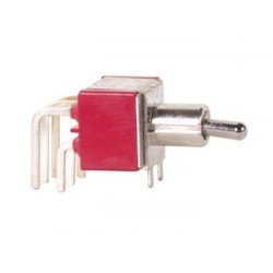 90o HORIZONTAL TOGGLE SWITCH DPDT ON-OFF-ON