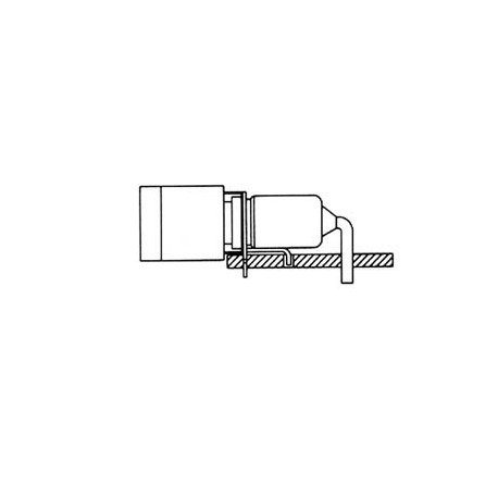 INTERRUPTEUR A BASCULE SUBMINIATURE BIPOLAIRE HORIZONTAL COUDE ON-ON