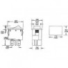 INTERRUPTEUR DE PUISSANCE A BASCULE 3A-250V DPST ON-OFF - ROUGE