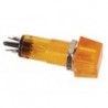 VOYANT CARRE 11.5 x 11.5mm 12V ORANGE