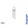 LED STANDARD 3mm - JAUNE DIFFUSANT