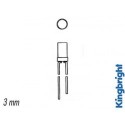 LED A TETE PLATE ROUGE DIFFUSANTE 3mm
