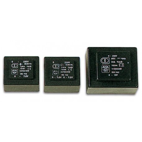 TRANSFORMATEUR MOULE 0.7VA 2 x 9V / 2 x 0.039A