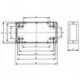 COFFRET EN PLASTIQUE MOULE - GRIS FONCE 190 x 100 x 60mm