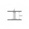 SUPPORT POUR CIRCUIT IMPRIME OUVERTURE 3mm H 20mm 18x18mm