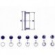 LID FOR 21mm BUTTON (RED - WHITE BALL)